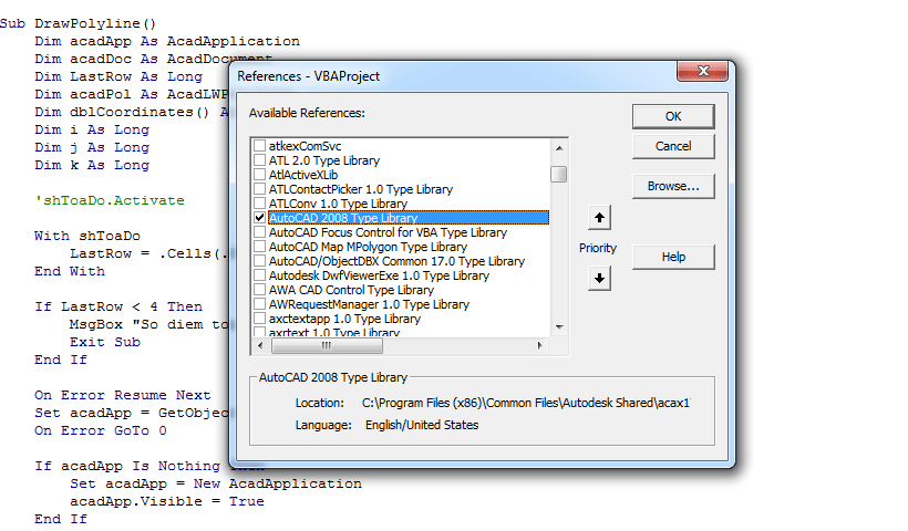 Vẽ ranh từ Excel vào AutoCAD theo hệ tọa độ VN-2000